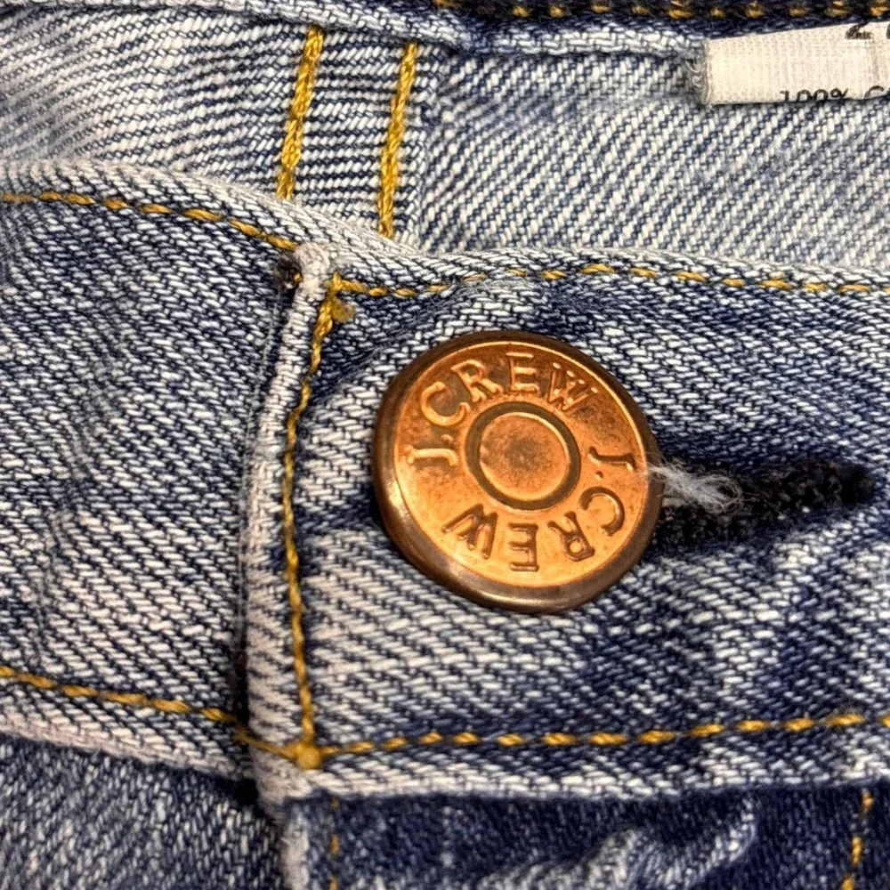 J.Crew Womens Light Wash Denim Cut Off Shorts‎ Raw Hem Size 27 Blue Cotton